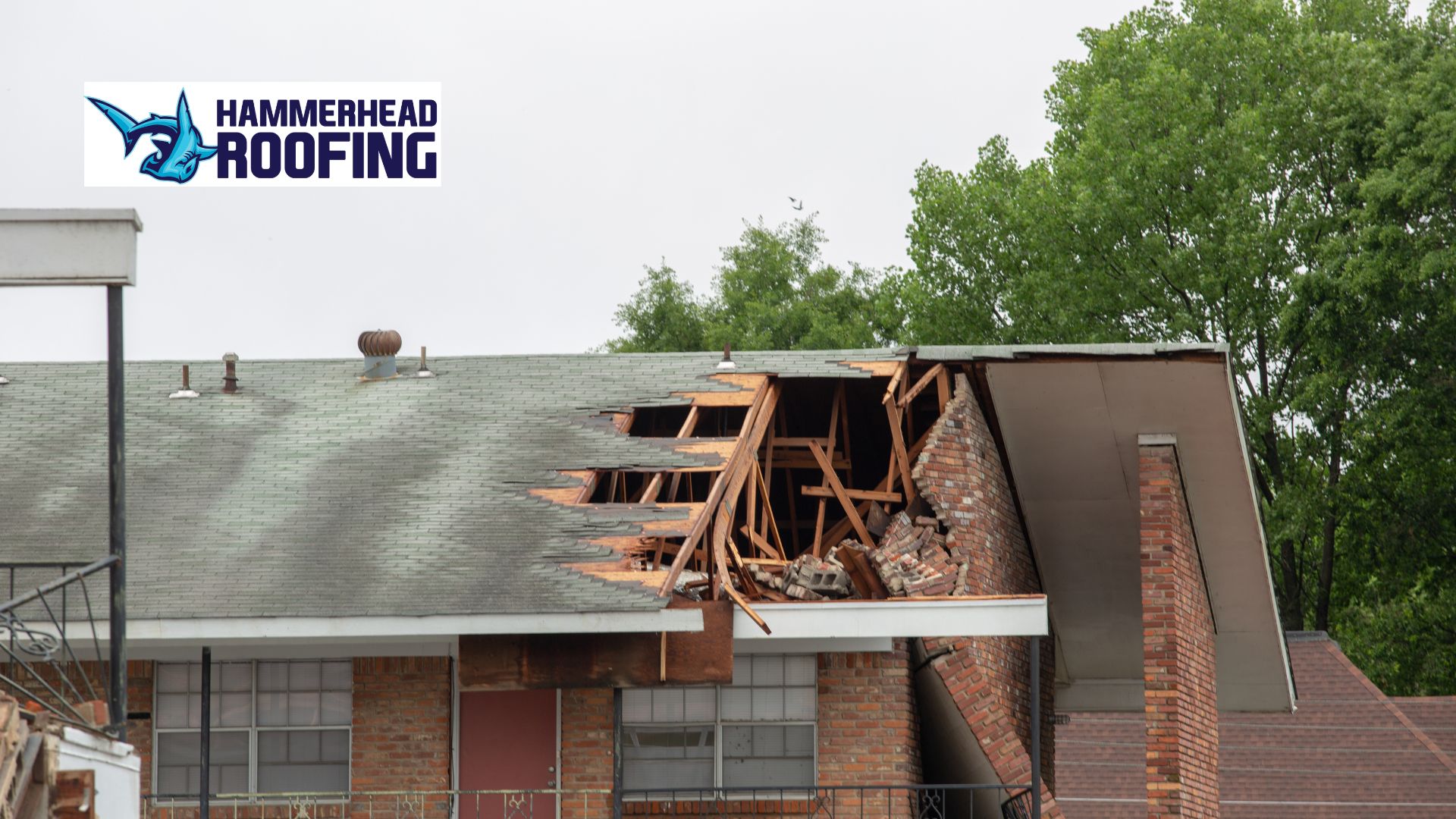 Storm damage roof repair company