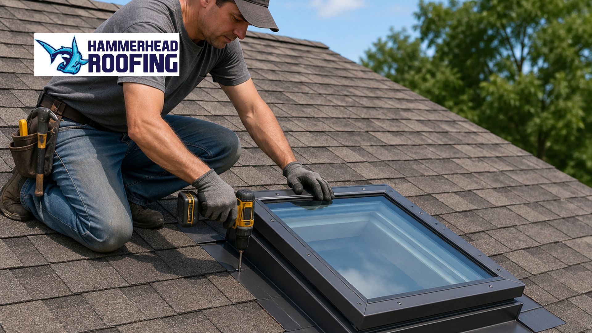 how to install a skylight on a shingle roof