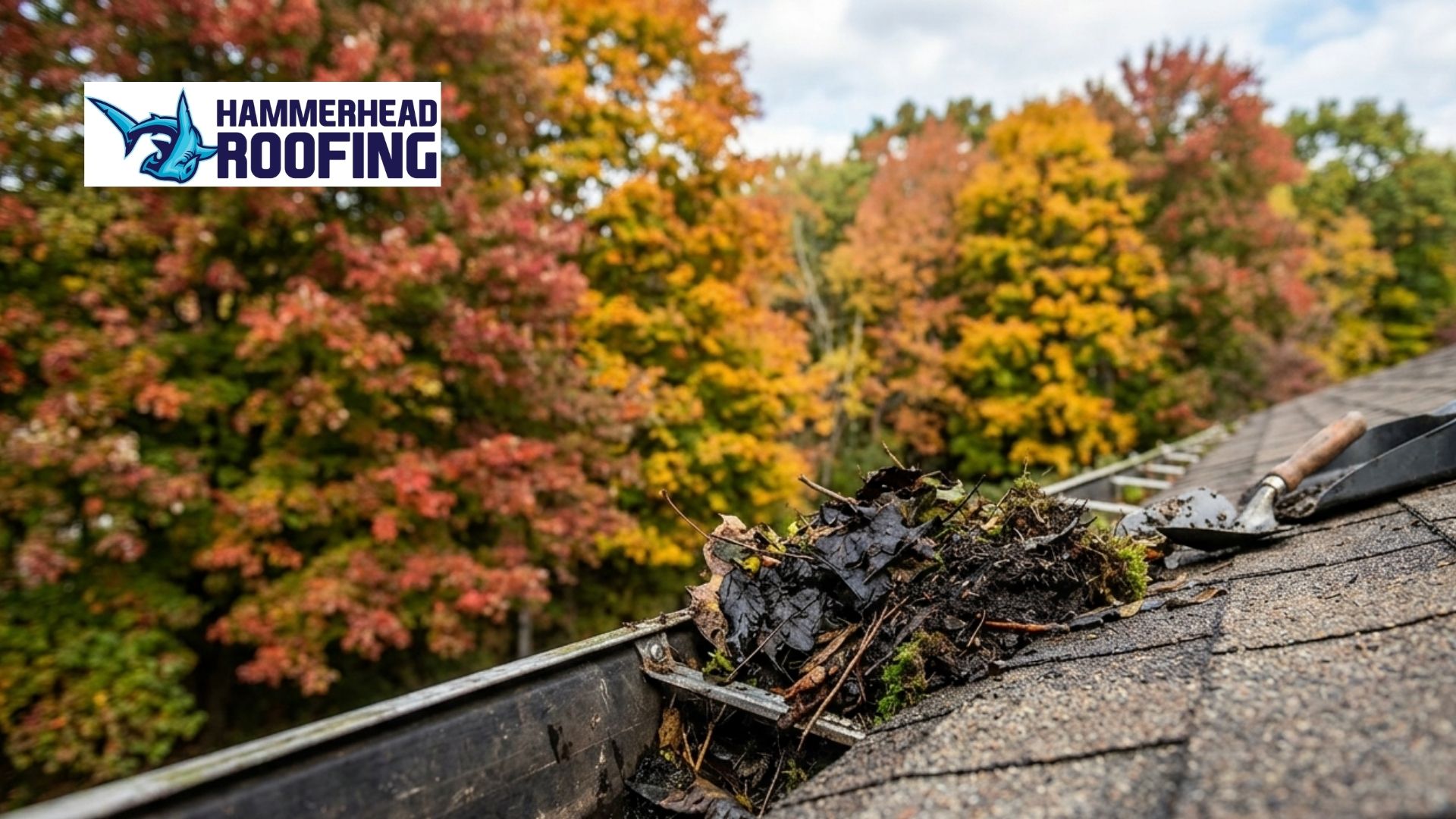 clogged gutter damage